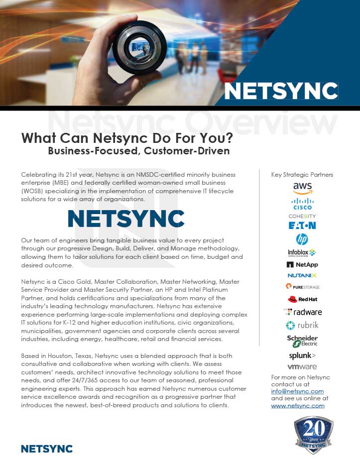 Netsync Overview Summary Netsync Overview Summary